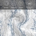 thumbnail image 5 of Navy Blue Grey Branch Cloth Napkins, Spring Summer Pastoral Botanical Washable and Reusable Dinner Napkins Set of 6, Table Napkin for Kitchen Party Birthday Wedding Hotel Housewarming 20"x20", 5 of 8