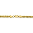 thumbnail image 3 of Real 14kt Yellow Gold 4.65mm Semi-solid 3-Wire Wheat Chain; 22 inch; Lobster Clasp; for Adults and Teens; for Women and Men, 3 of 4