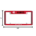 thumbnail image 4 of Atlanta Basketball Hawk's (Set of 2) Chrome Metal License Plate Frames with Bold Full Frame Design, 4 of 6