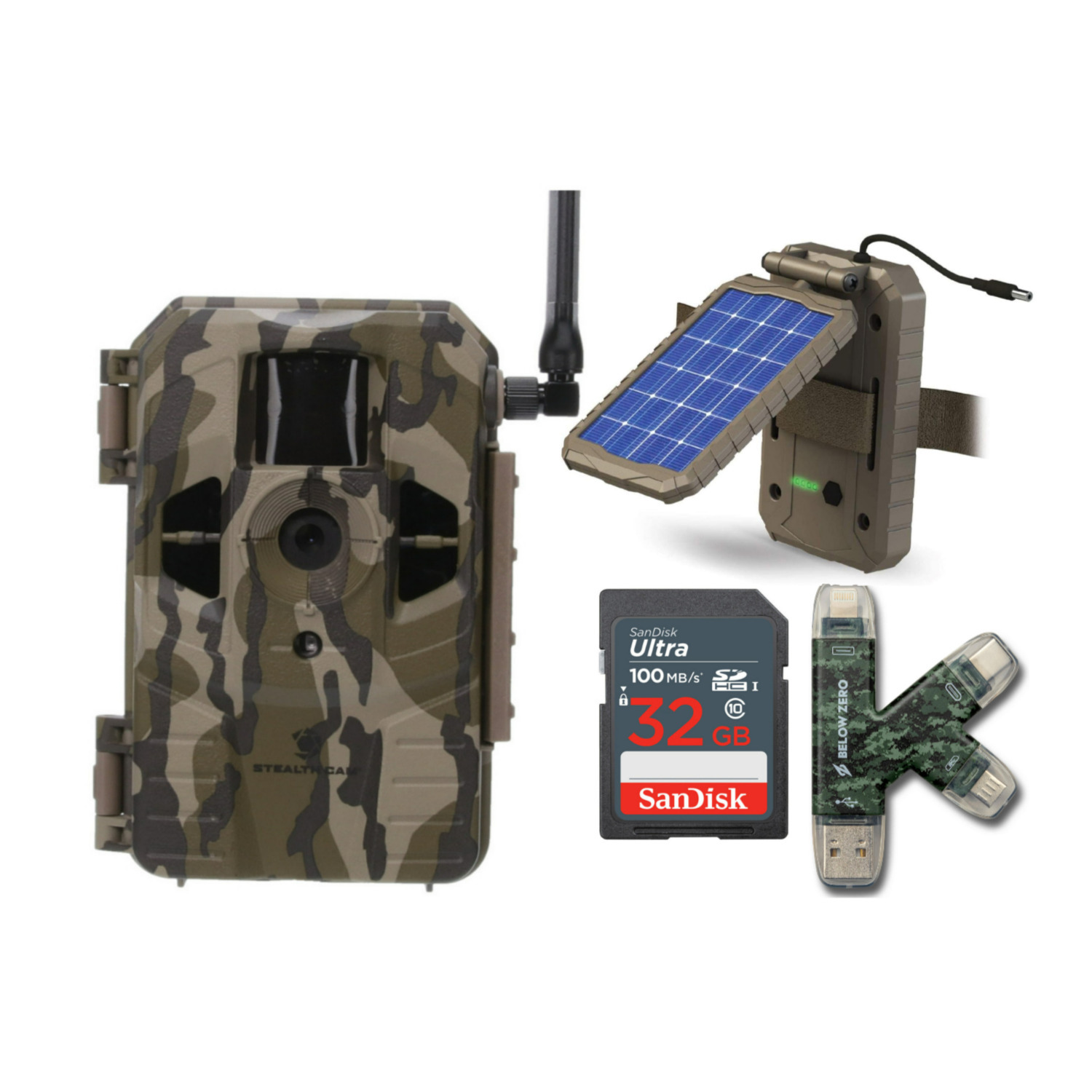 Stealth Cam Connect Cellular Trail Camera (Verizon) with Solar Panel