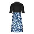 thumbnail image 5 of FDGIU Vintage A-Line Skirt - Women's High Waist Pleated Midi Skirt with Pockets (Polka Dot, Rockabilly Style), 5 of 6
