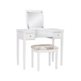 thumbnail image 1 of Joanna Butterfly Bench Vanity Set in White, 1 of 9