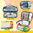 thumbnail image 3 of 2 Packs Toy Storage Bags Clear Toy Organizer Case Reusable PVC Waterproof Toy Organizer Bags with Zipper&Handle for Building Blocks/Puzzles/Board Game/Bricks,with Name Tag & Manual Pocket, 3 of 7