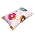 thumbnail image 3 of Naloa Donut Pillowcase, Throw Pillowcase, Wrinkle-Free, Stain-Resistant with Hidden Zipper for Bedroom Sofa - 16"x24", 3 of 9