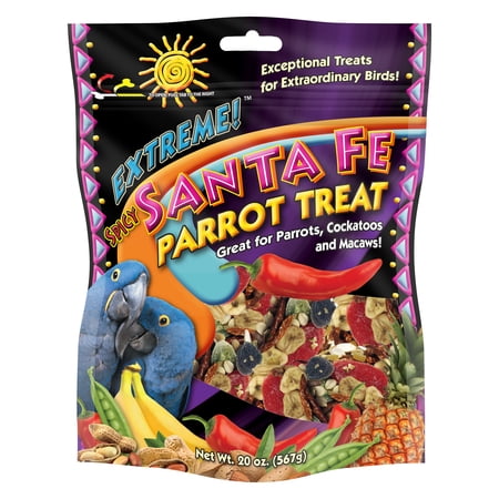 Brown's Extreme! Spicy Santa Fe Mix Parrot Bird Treat, Vegetables, Seeds & Nuts, 20 oz. Bag