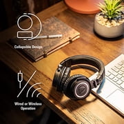 AUDIO-TECHNICA - ATH-M50XBT2 Bluetooth Wireless Headphones - Black
