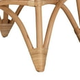 thumbnail image 5 of bali & pari Modern Round Natural Rattan Coffee Table, Natural Brown, 5 of 8