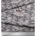 thumbnail image 2 of Soimoi Polyester Crepe Fabric Leaves Decor Fabric Printed Yard 52 Inch Wide, 2 of 3