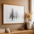 thumbnail image 4 of The forest of fog - Photography Winter Foggy Snow Nature Landscape Minimalist Woodland Oak Framed Wall Art Print 16 x 24 inches, 4 of 6