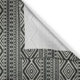 thumbnail image 3 of Ambesonne Southwestern Kitchen Curtains, Geometric, 55"x39", Black and Eggshell, 3 of 3