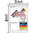 thumbnail image 2 of GHS Labels, SDS OSHA Labels for Chemical Safety Data, 3 x 4 Inch MSDS Stickers with GHS Pictograms | HMIS & Hazard Compliant (250 Labels Per Roll), 2 of 4