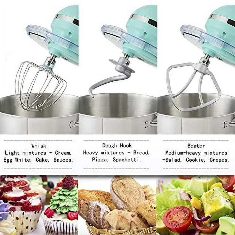 Aucma Stand Mixer,6.5-QT 660W 6-Speed Tilt-Head Food Mixer