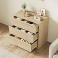 thumbnail image 3 of Commode à 3 Tiroirs pour Chambre, Table de Chevet en Chêne Naturel à 3 Tiroirs avec Grand Rangement, Petite Table de Chevet Moderne pour Salon, Chambre de Bébé, Entrée, 3 of 7