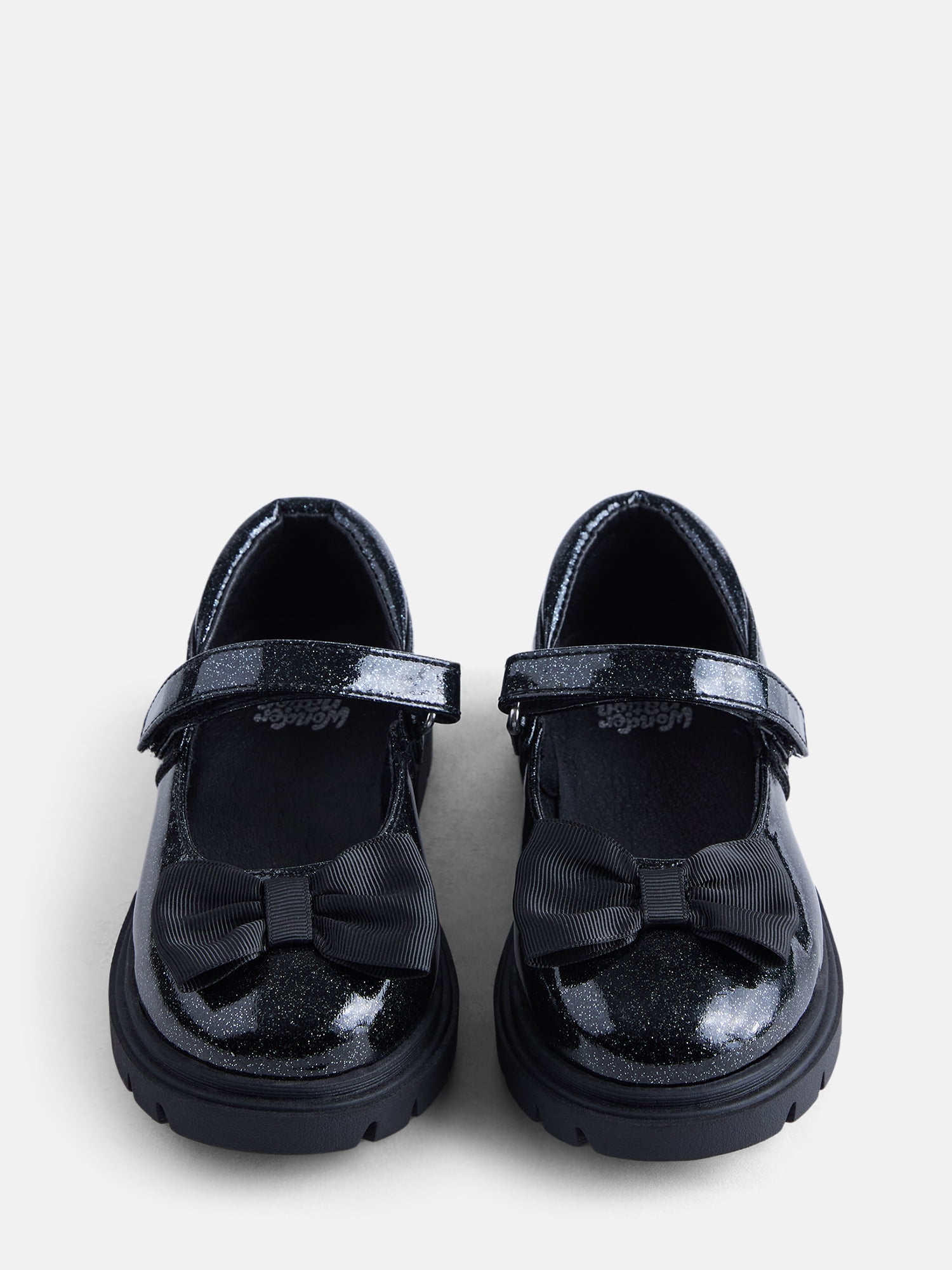 Wonder Nation Toddler Girls Sparkly Bow Mary Jane Flats