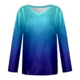 thumbnail image 4 of T Shirts For Women Comfortable Long Sleeve V Neck Shirts Lightweight Swea Fashion Tunic Tops Tshirts, 4 of 5