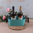 thumbnail image 4 of SPRING PARK Panier de Rangement Ovale en Fer Bleu, 4 of 7