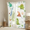 thumbnail image 3 of Manfei Kids Kawaii Dinosaur Egg Curtains Pack of 2 (42x84 Each), Rustic Flower Plant Curtains Blackout, Cute Cartoon Bedroom Curtains, Living Room Curtains Decor, 3 of 6