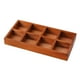 thumbnail image 1 of Caja de almacenamiento dividida de madera Organizador dividido Organización de mesa Ahorro de espacio Marrón, 1 of 9