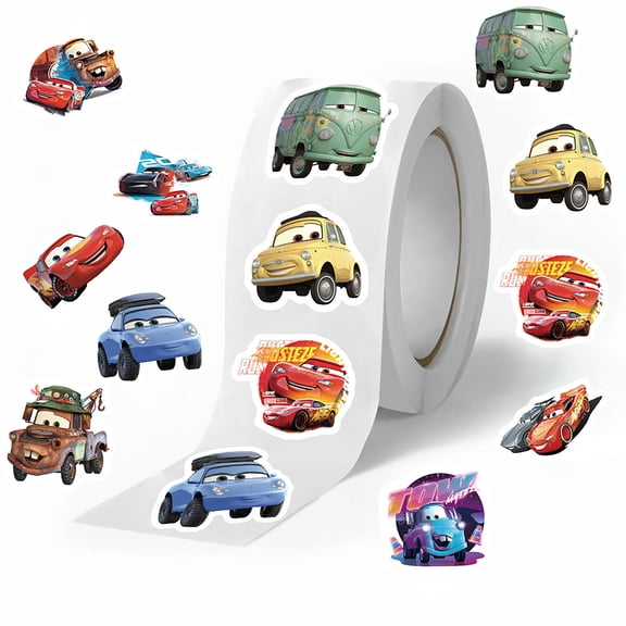 500pcs McQueen Stickers for Birthday Party Supplies