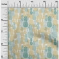 thumbnail image 2 of oneOone Polyester Spandex Pale Yellow Fabric Pineapple Craft Projects Decor Fabric Printed By The Yard 56 Inch Wide, 2 of 5