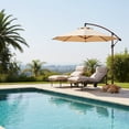 thumbnail image 5 of Mondawe 3-Piece Aluminum Rattan Chaise Set: Rectangular Table + Gray Cushions, 5 of 9