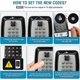 thumbnail image 5 of Wall Mounted Waterproof Key Safe Outdoor Key Box Key Safe Box with Resettable 4-12 Digit Combination Lock, Durable & Secure, 5 of 5