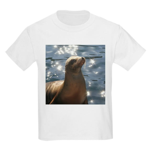 CafePress - Sparkling Sea Lion T Shirt - Light T-Shirt Kids XS-XL