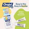 thumbnail image 3 of Orajel Baby Daytime & Nighttime Cooling Gels for Teething, Drug-Free, #1 Pediatrician Recommended Brand for Teething*, Two 0.18oz Tubes, 3 of 5