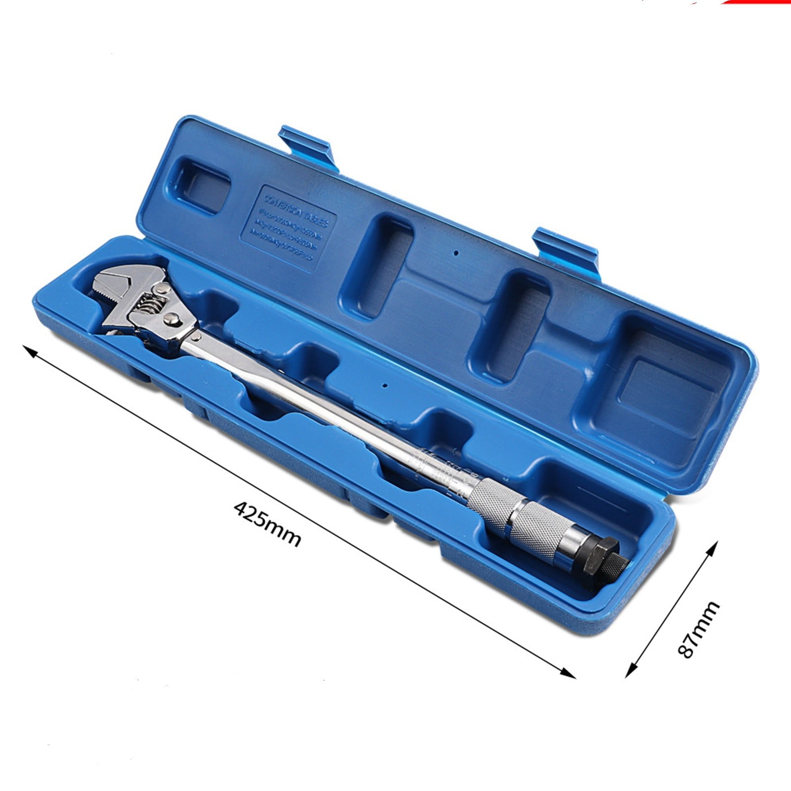 SLUOHZX Open End Torque Wrench, for Mini Split AC and HVAC System - Adjustable Wrench, Precision Forged 1h Extra-Capacity Jaw, 16-Inch