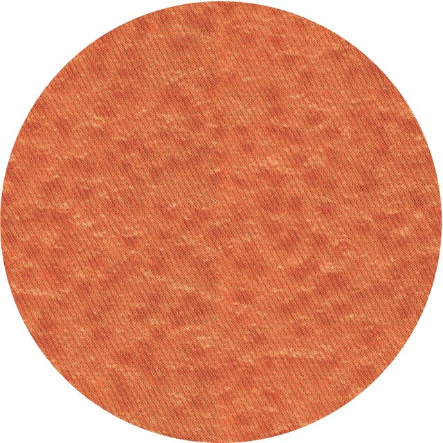 Ahgly Company Tapis d'Intérieur Lavables en Machine, Ronds, Oranges Transitionnels, Ronds de 4'