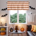 thumbnail image 4 of Kitchen Cafe Valance Curtain for Small Windows,Farmhouse Classic Stripes Rod Pocket Short Valances,42x12in, 4 of 9