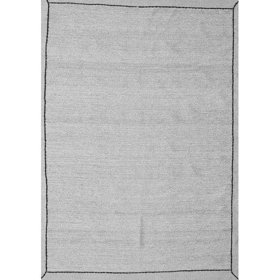 Ahgly Company Indoor Rectangle Abstract Gray Contemporary Area Rugs, 7' x 9'