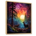 thumbnail image 2 of Designart "Dancing Lights of the Aurora Borealis I" Animals Floater Framed Canvas Print, 2 of 7