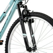 Huffy 26 Rock Creek Mountain Bike, Fits Riders 60+, Teal, Adult, Women's