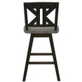thumbnail image 4 of Lexicon Amsonia K-back Counter Height Dining Swivel Chair in Black (Set of 2), 4 of 5