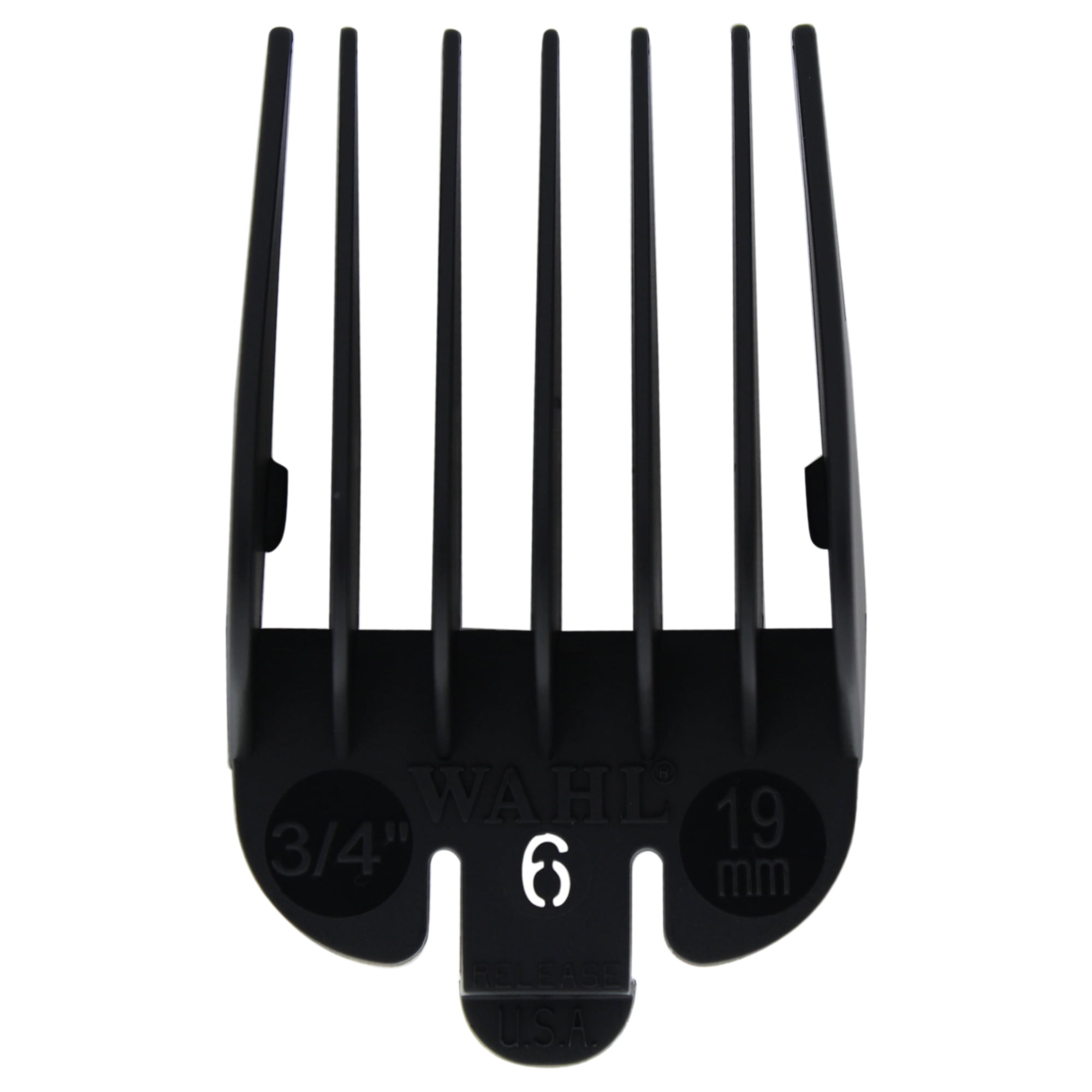 WAHL Professional Attachment Comb No. 6 For Cuts - 3/4 Black - 1 Pc Comb