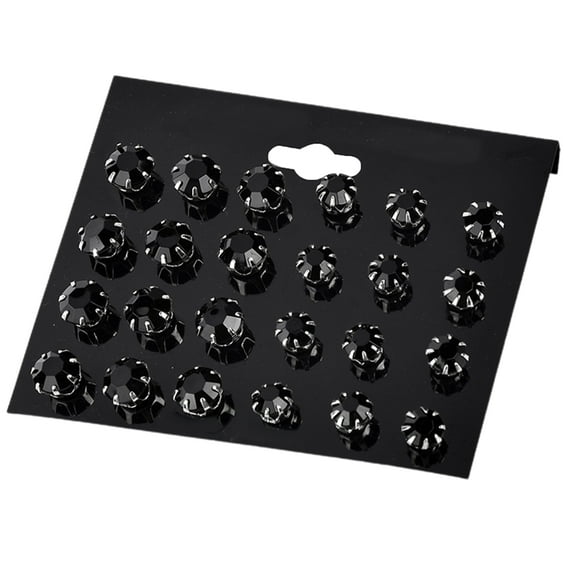 Ayyufe 12 Pairs Earrings Exquisite Lovely Cubic Zirconia Brilliant Ear Studs for Dating
