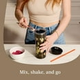 thumbnail image 5 of Contigo 20oz Shake & Go Tumbler, Plastic with Straw, Licorice Cowhide Couture, 5 of 8
