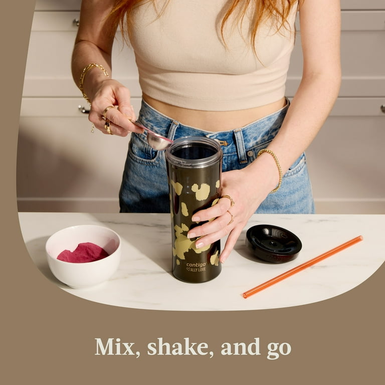 Contigo 20oz Shake & Go Tumbler with Straw, Double Wall, BPA-Free