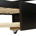 thumbnail image 6 of Tcbosik Daybed With Trundle Frame Set, Twin Size, Espresso, 6 of 8