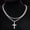 Style 2-Silver, variant on Hip Hop Twist Chain Necklace & Rhinestone Cross Pendant | Stainless Steel Matching Jewelry Set | Best Friend Birthday Gift | Back to School Accessories | Streetwear Fall Outfits for Men & Women