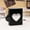 Black, variant on Mini Photo Card Holder Blue Album 1 Pack, Compact Memory Book With Heart Window And Charm, Ideal For Storing Photos Cards & Keepsakes, Perfect For Collectibles &