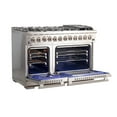 thumbnail image 3 of Forno Capriasca 48-Inch Freestanding Dual Fuel Range, 8 Burners, True Convection Oven, 3 of 10