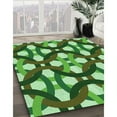 thumbnail image 2 of Ahgly Company Indoor Round Patterned Stoplight Go Green Area Rugs, 6' Round, 2 of 6