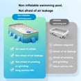 thumbnail image 5 of HDUTNGISN 102"Foldable Swimming Pool for Kids & Family,Non-Inflatable Pool with Metal Frame,Iceland Blue, 5 of 9