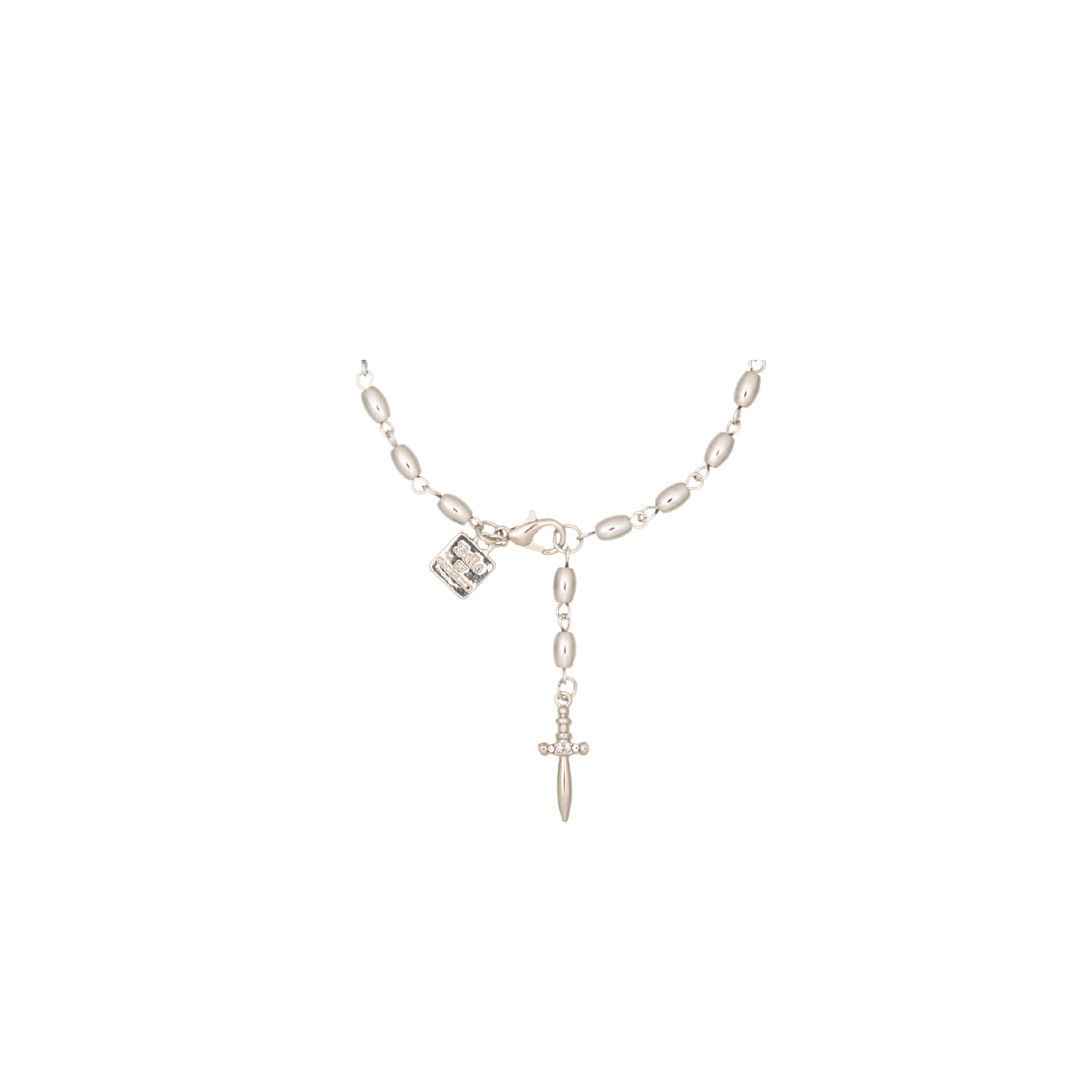 Bella by Thorne Dagger Dangle Adult Bracelet,Silver, (Unisex)