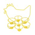 thumbnail image 2 of Soporte para huevos, soporte para de almacenamiento de huevos para cocina, decoración para hogar , AMARILLO Macarena titular de huevo, 2 of 7