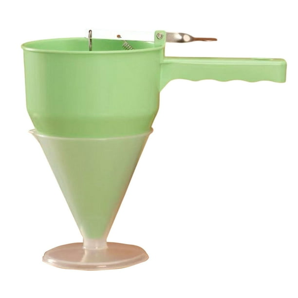 Dispensador de masa para cupcakes, bolitas de takoyaki, panqueques y muffins. Verde