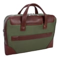 thumbnail image 4 of McKlein HARPSWELL, Dual Compartment Laptop Briefcase, Nano Tech-Light Nylon with Leather Trim, Green (18561), 4 of 7