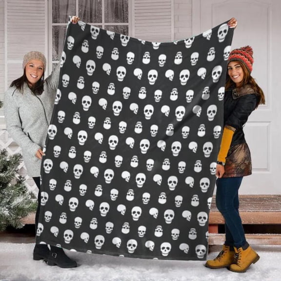 Halloween Flannel Blanket C Size 130 × 150Cm Polyester Blanket, Flannel Multi-color